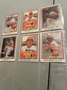 Donruss Astros Team 1981. 6 Spieler mit Dubs: Bochy, Howe, JR Richard - Bild 1 von 1