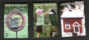 2011 Suomi Finland Sc #1370a-c - Funny Mailboxes  Used set of 3 stamps - Picture 1 of 1
