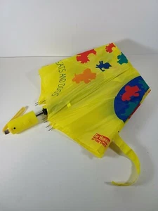 Vintage Umbrella Raining Cats & Dogs The Humane Society Of The United States - Picture 1 of 12