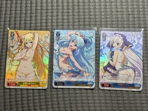 Bianco Nero KONOSUBA 2 KS/W55-084S SR Aqua FOIL Giapponese Set 3 Pezzi - Foto 1 di 5