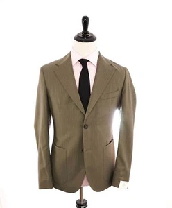ELEVENTY - Wool Tonal Green Semi-Lined Jacket Blazer - 40 (50 EU) - Picture 1 of 7