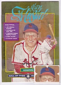 STAN MUSIAL 63-Piece Puzzle Set  1988 Donruss NOT ASSEMBLED CARDINALS COMPLETE - Picture 1 of 1