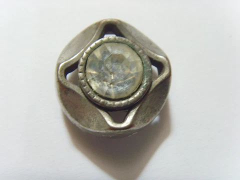 1920s antique collector button solitaire diamante cross motif 51570 Cover