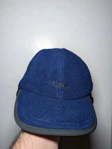 Vintage Fleece LL Bean Hiking Winter Baseball Hat S/M - Picture 1 of 7