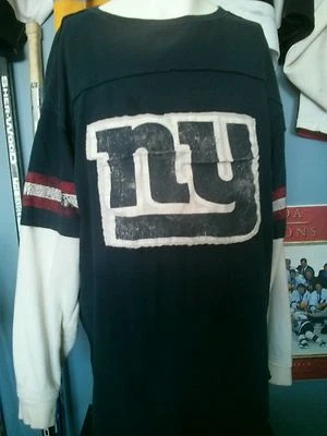 CAMISA MANGA LONGA NEW YORK GIANTS JUVENIL VINTAGE ANGUSTIADA NFL  - Imagem 1 de 4