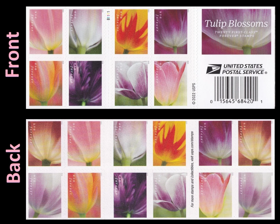 US 5777-5786 5786b Tulip Blossoms F booklet 20 MNH 2023 - Image 1 of 1