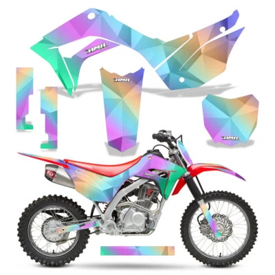 Pegatinas gráficas MX + #calcomanías PLT para Honda CRF125F 2019-2025 lisas Foto 1 de 2