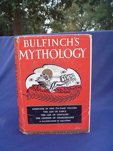 Vintage HC w DJ Book BULFINCH'S MYTHOLOGY Age of Fable Chivalry Charlemagne - Imagen 1 de 3