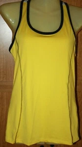 Women's Tank Top Derek Heart Turquoise or Yellow Size Med NWT Built in Bra - Picture 1 of 20
