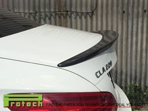 Carbon Fiber AMG Look Trunk Spoiler Lip Fit W117 CLA180 CLA200 CLA220 CLA250 - Picture 1 of 3