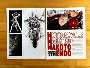 2024 Print Article Motorcycle Artist Makoto Endo Art 11 Pages - Picture 1 of 6