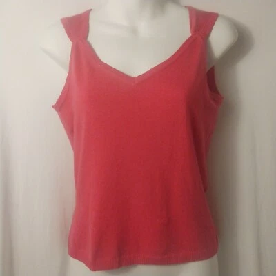 Grace Elements Pink Silk Blend Tank Top Staple Piece Basic  - Image 1 of 4