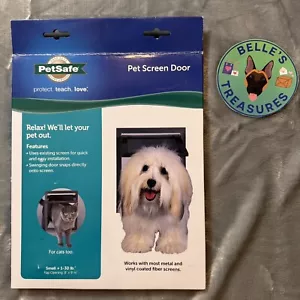 NEW PET SAFE Pet Door w Screen For Small Medium Size animals to 30 lbs Dogs Cats - Picture 1 of 3