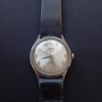 Vintage Technos 17 rubis incabloc swiss mens watch as1686 movement - Image 1 of 4