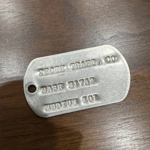 Desert Storm USA 90s Dog Tag Military 250th Trans Co. Transportation Company - Picture 1 of 5