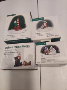 Department 56 NORTH POLE SERIES LOT Of 3 & 1 Dickens Village TOTAL 4 - Bild 1 von 12