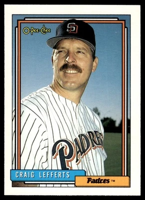 1992 O-Pee-Chee Craig Lefferts San Diego Padres #41 - Image 1 of 2
