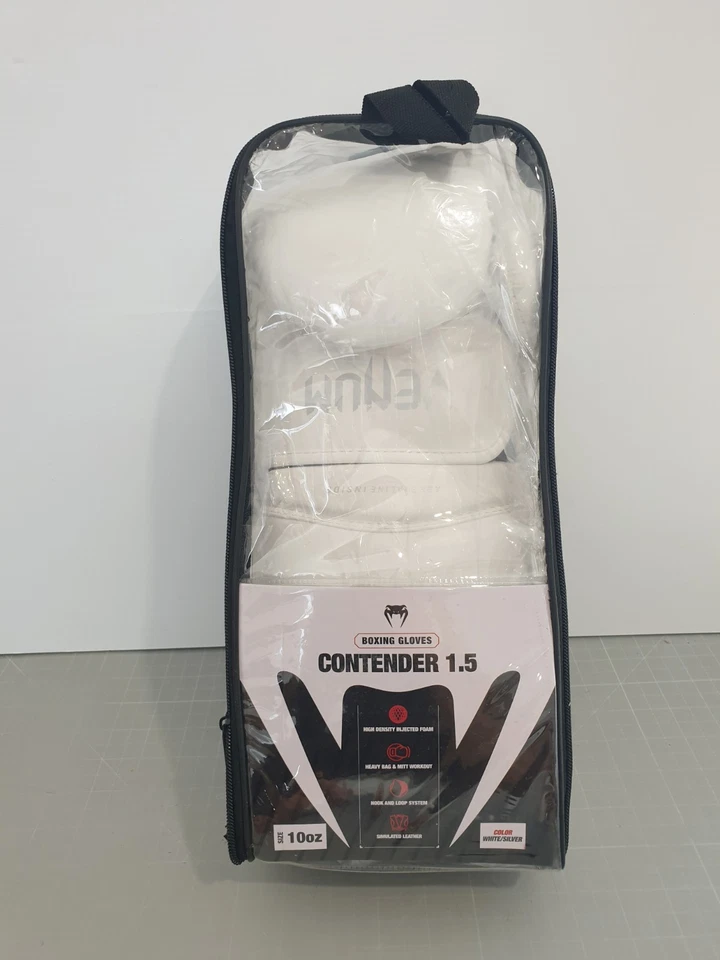 Venum Boxhandschuhe Contender 1.5 - Weiss/Silber (Grösse 10oz) - Bild 1 von 4