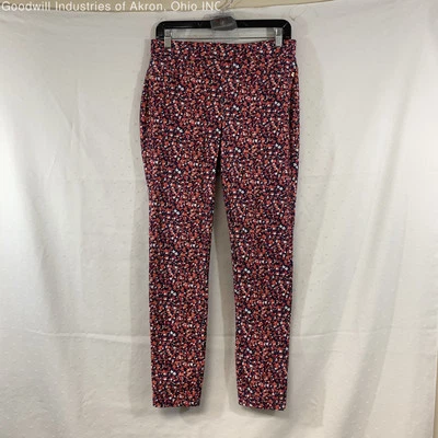 Gently Loved Michael Kors Scarlet Floral Print Women's Leggings, Sz. M - Image 1 of 3