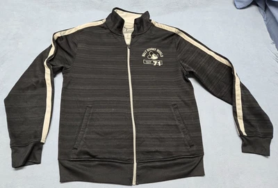 Camiseta deportiva con cremallera mediana negra gris de Walt Disney World Spirit de los parques de Disney Foto 1 de 4