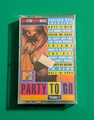 MTV Party To Go Vol 2 (Tommy Boy Cassette) KLF Salt-N-Pepa Boyz II Men - Sealed - Image 1 of 4