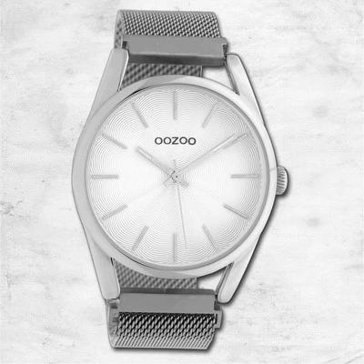 Oozoo Orologio Unisex Timepieces Analogico In Metallo Argento UOC10693 - Immagine 1 di 3