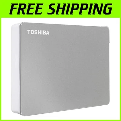 Canvio Flex 4TB Portable External HDD Silver - Image 1 of 4