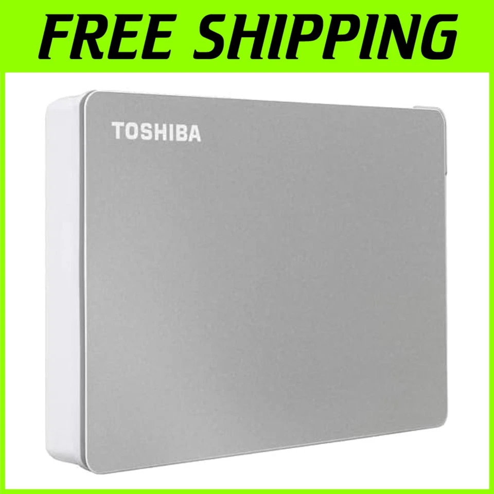 Canvio Flex 4TB Portable External HDD Silver - Image 1 of 4
