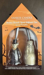 Yankee Candle Boney Bunch Halloween Caña Difusor Set Especiado Calabaza Nuevo Retirado - Imagen 1 de 3