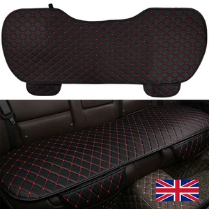 Car Rear Back Seat Universal Cover Pad Mat Chair Protector Cushion PU Leather - Picture 1 of 10