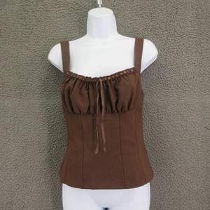 ASTR The Label Korsett Bustier Top Damen klein braun gerafft Reißverschluss hinten AT18738-003 - Bild 1 von 13