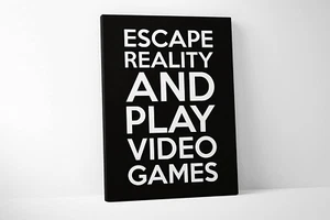 Funny Video Game Canvas - Gaming - Gamer Wall Art (32 X 48 Inches) - Picture 1 of 4