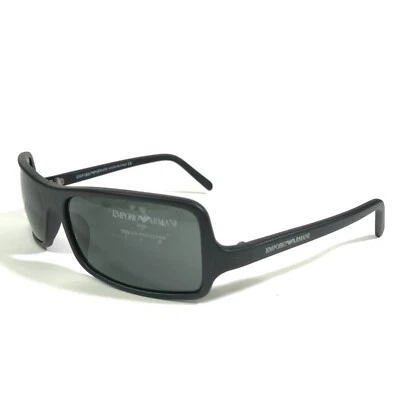 Gafas de sol Emporio Armani 708-S 020-S/6 marcos cuadrados negros con lentes verdes Foto 1 de 4