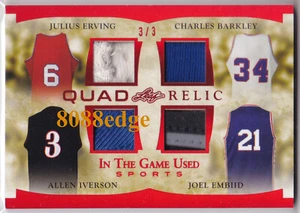PARCHE CUÁDRUPLE ITGU 2022: JULIUS ERVING/CHARLES BARKLEY/ALLEN IVERSON/JOEL EMBIID 3/3 - Imagen 1 de 2