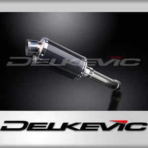 BMW S1000RR 2015-2016 Slip On 9" Oval Carbon Exhaust Muffler Kit - Picture 1 of 5