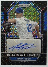 2023 Mark Prior Panini Prizm Signatures Black Finite Prizm Auto 1/1 Cubs