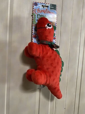Bow Wow Pet Holiday Dino 🦖 With  Squeaky Dog Toy 14" long  NWT - Image 1 of 4