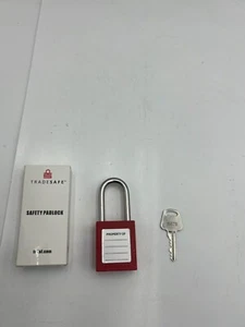 Box of 10 Tradesafe Lockout Tagout Safety PadLock Red - Picture 1 of 6
