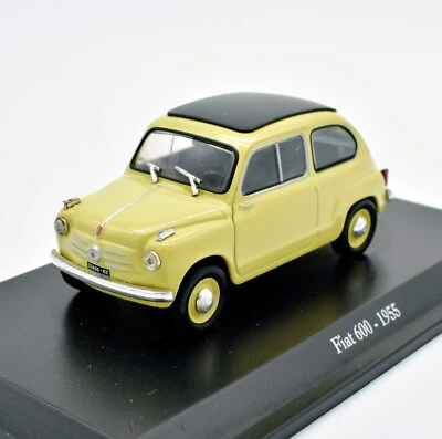 Modellino auto scala 1:43 FIAT 600 diecast collezione epoca edicola modellismo - Immagine 1 di 4