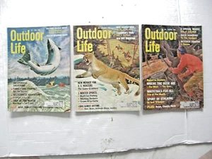 LOT OF 3 OUTDOOR LIFE MAGAZINE JAN, MAY, OCT 1963 - Picture 1 of 5