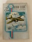 Elam’s “AERO CLUB” Stationery Box With Early WWII Bomber Picture Display Box