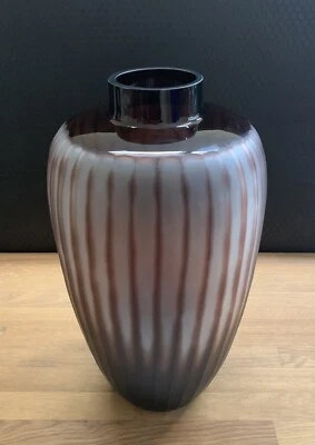 Glasvase Vase Blumenvase 39 cm Kunstvase Tischvase Glaskunst Tischvase Deko - Bild 1 von 4