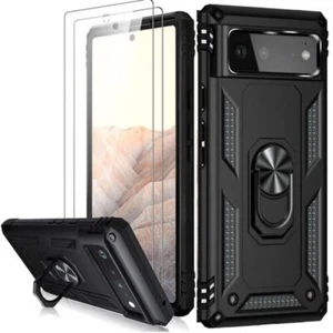 Pour Google Pixel 10PROXL/9A/8A/7A Étui Bague Antichoc Téléphone + Écran Garde - Photo 1 sur 62