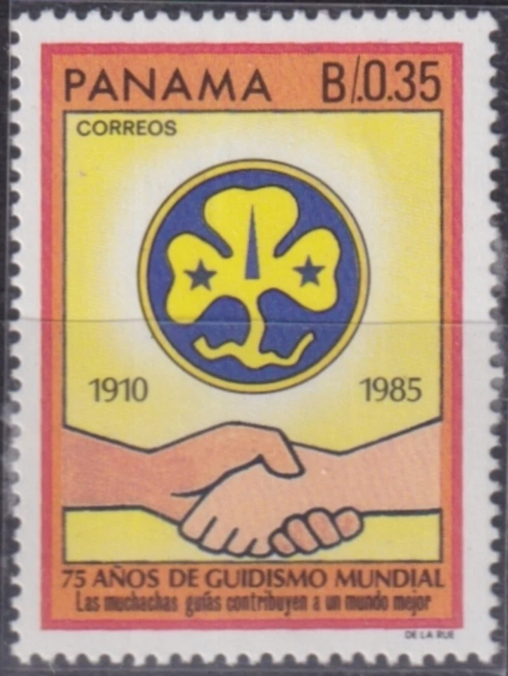 F-EX52123 PANAMA MNH 1988 BOYS SCOUTS 75th ANNIV GIRL GUIDE. - Image 1 of 1