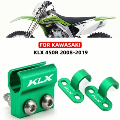 CNC Front Rear Brake Hose Line Guide Cable Clamp For KAWASAKI KLX450R 2008-2019 - Image 1 of 4