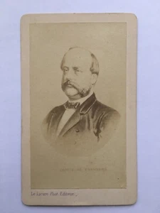CDV portrait du COMTE DE CHAMBORD Henri d'Artois photo albumine XIXe - Foto 1 di 2
