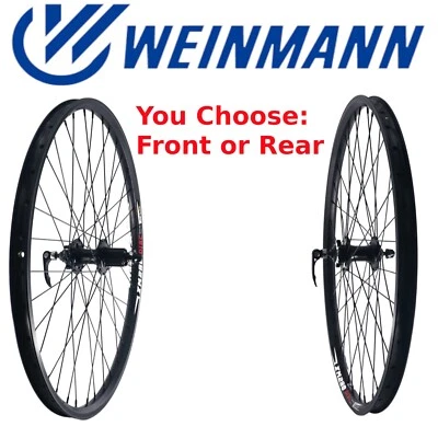 Rueda delantera o trasera de bicicleta de montaña Weinmann XM280 negra de aleación de 26" MT-2000 disco Foto 1 de 4