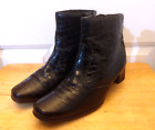 Pavers 'york 1808' Black Patent Leather Zip Women's Ankle Boots Uk-5 Eu-38