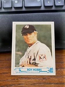 Roy Hobbs Baseball Card The Natural 1984 with Robert Redford Blank Back
