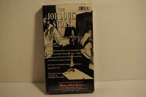 The Joe Louis Story, Paul Stewart, Coley Wallace, Biography video Sealed VHS - Imagen 1 de 3